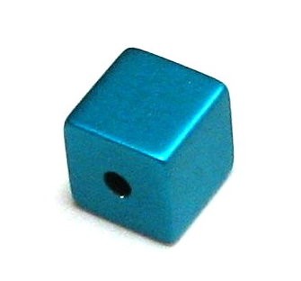 Aluminum cube anodised 8x8 mm – anodised light blue
