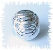 Aluminium bead 14 mm silver