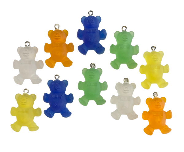 Bear Pendant - Set of 10