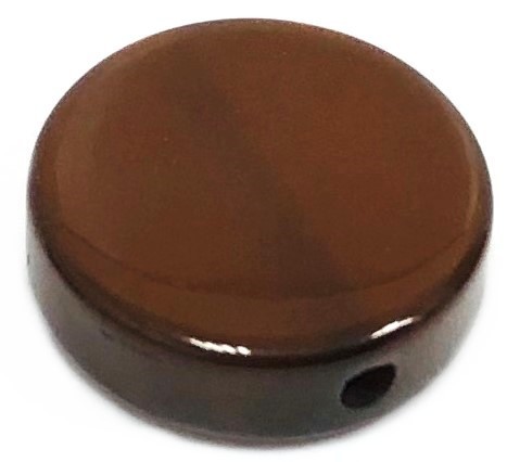 Polaris Coin 12 mm dark brown – glossy