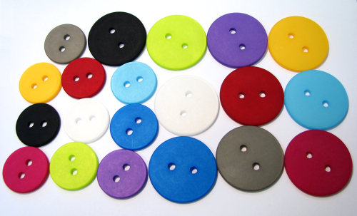 Polaris Button Set 25+ 34 mm – 20 pieces in 10 different colors