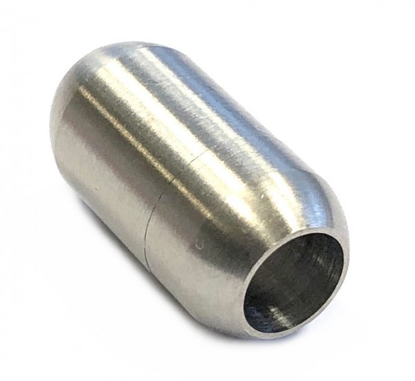 Magnetverschluss 19x10mm - Edelstahl + Sicherung - Lochgröße 6mm