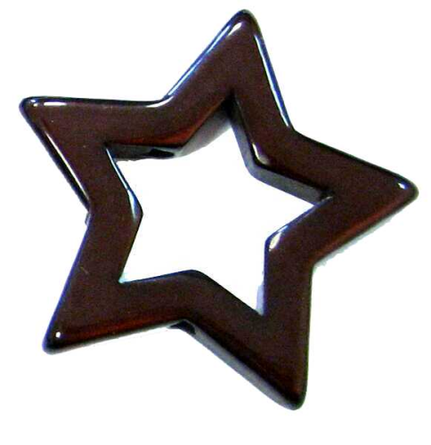 Polaris combi star dark brown, 34 mm, glossy