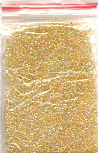 Glass beads approx. 2 mm – honey – 20 grams