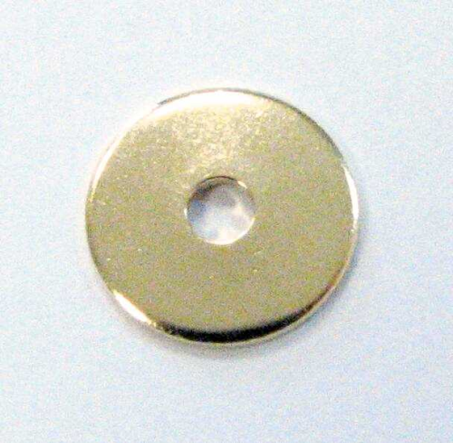 Spacer disc 08 mm brass – 1 pcs. – large hole, hole 2.4 mm