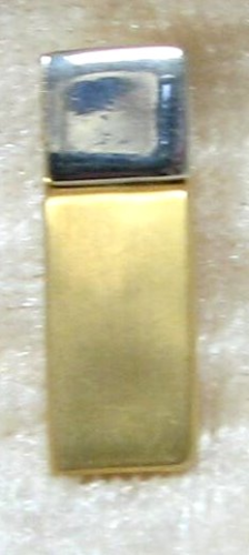 Pendant gold/silver 21x7mm