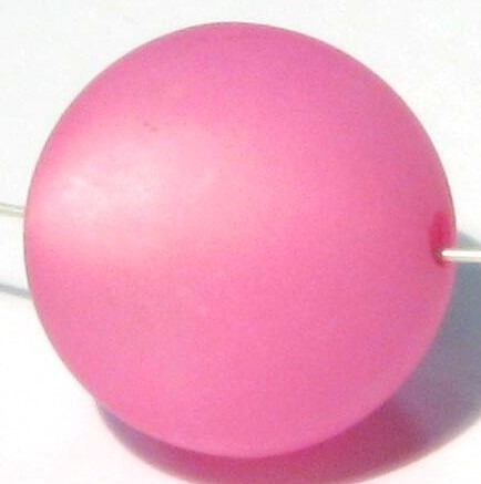 Polaris bead 20 mm pink – small hole