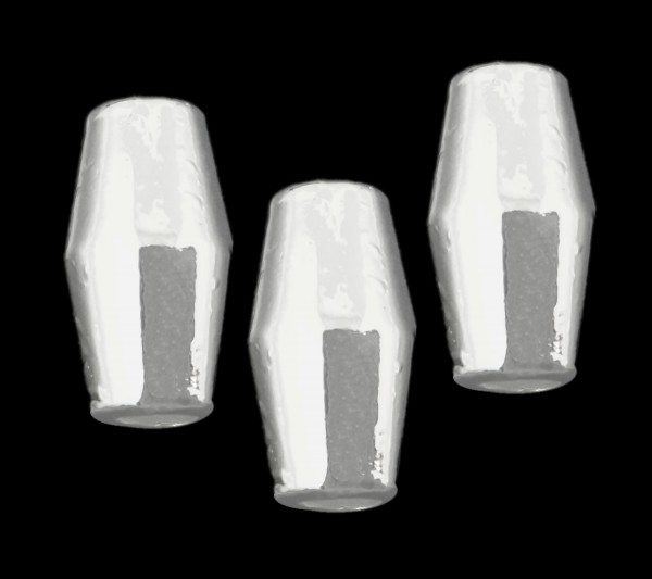 Tube 11x6mm, biconic, silver coloured – hole 2,5 mm – 1 pcs.
