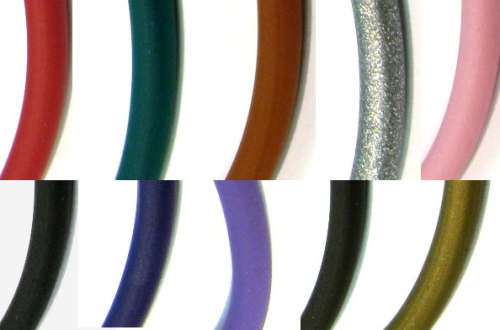 Kautschukband rund 2mm -div. Farben- Meterware- top Qualität