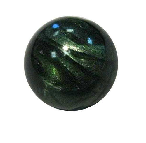 Marble mother-of-bead effect bead 14 mm – dark green