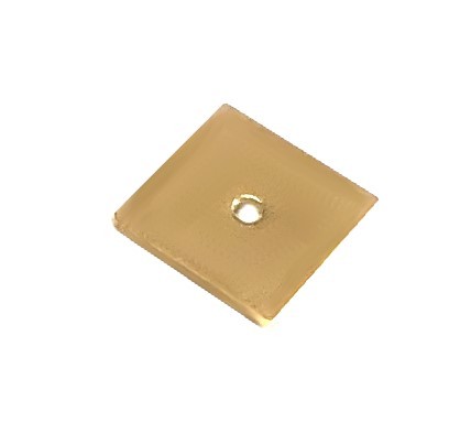 Spacer Quadrat 8x8mm - Edelstahl gold farbig