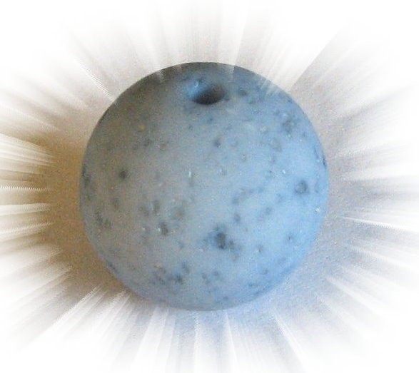 Polaris Gala sweet Perle 12mm himmelblau - Kleinloch