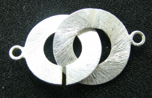 Verschluss in Ringform 20mm - 925er Silber - schwere Ausführung