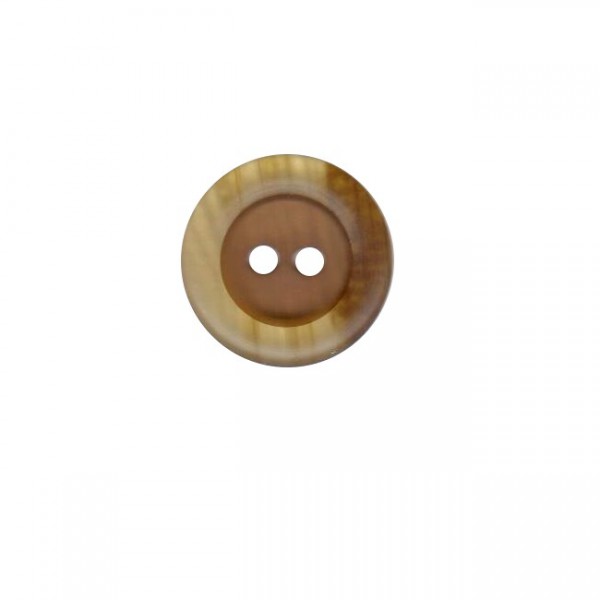 Button 20 mm – 2 components design – brown