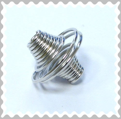 Spirale für Perlen 14x16mm - Farbe: silber-platin