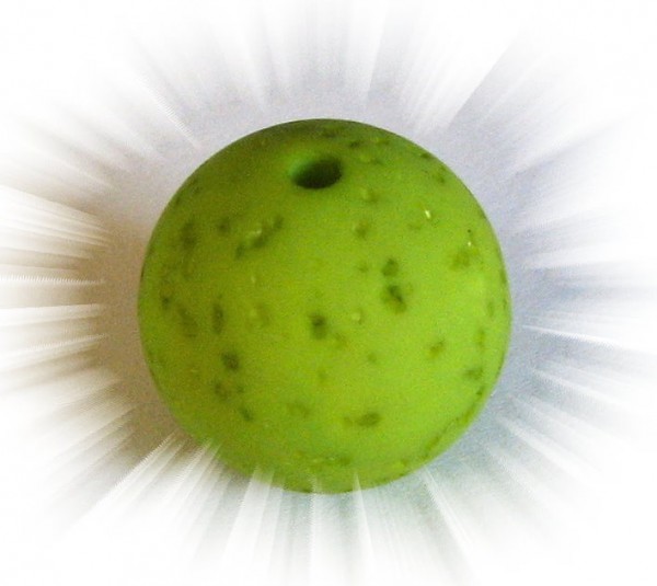 Polaris Gala sweet Perle 12mm grün - Kleinloch