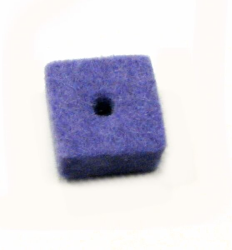Felt quadrangle purple – 10x10x5mm