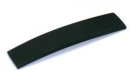 Flaches Zellkautschuk-Band 20x2mm - schwarz matt - 10cm für Ringe - Quick Easy