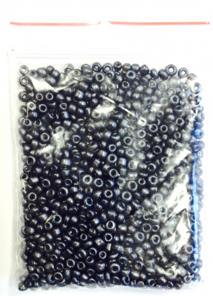 Glass beads approx. 2 mm – anthracite – 20 grams