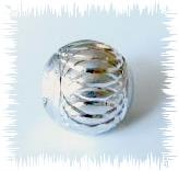 Aluminium bead 10 mm – silver