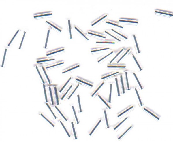 Miyuki sticks 6 mm – silver – 40 pieces