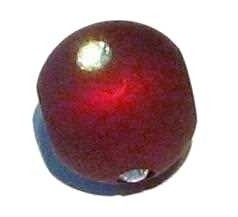 Polarisbead bordeaux red 10 mm – with Swarovski crystal