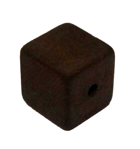 Polaris cube 8 mm dark brown – small hole