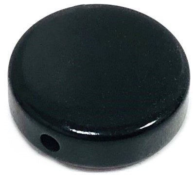 Polaris Coin 12mm schwarz - glänzend