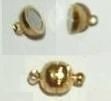Magnetic clasp 7 mm, colour: Gold – small but strong! Magnetic clasp 7 mm, colour: Gold – small but strong!