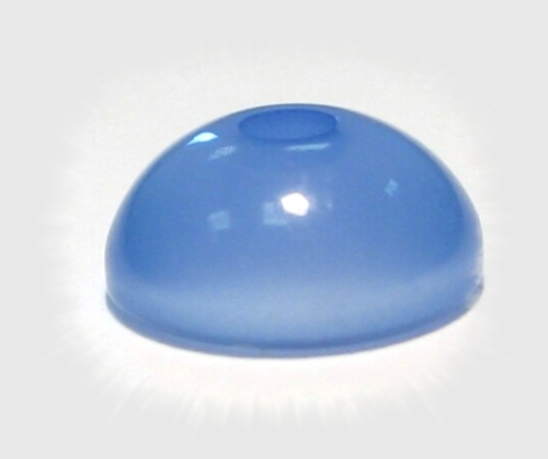 Polaris half bead 10x5 mm – sky blue glossy