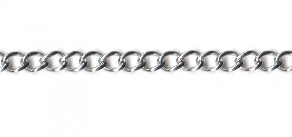 Chain – Stainless steel – 5 mm wide – 50 cm