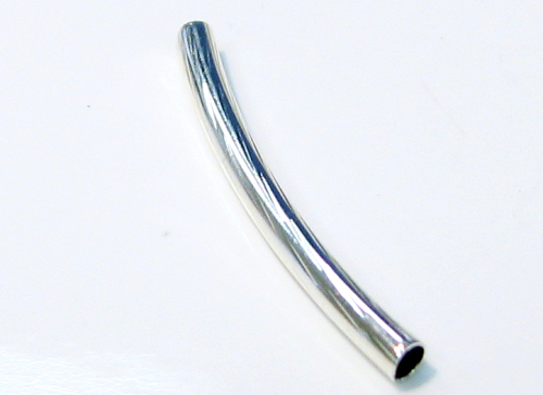Tube 25x2 mm – curved with cut – color: Silver