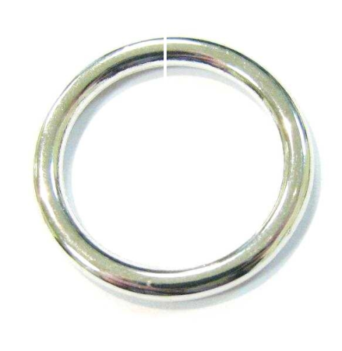 Connector ring 21x2,5 mm – glossy aluminium