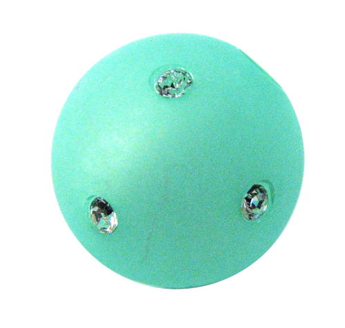 Polarisperle mint 16 mm - mit Swarovski-Kristall