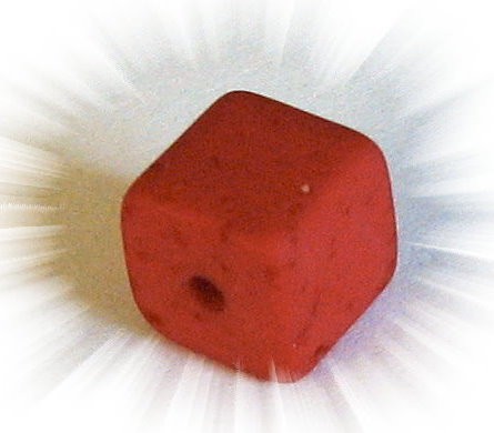 Polaris Gala sweet Würfel 8mm rubin - Kleinloch