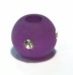 Polarisbead purple 10 mm – with Swarovski crystal