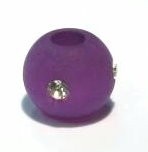 Polarisbead purple 10 mm – with Swarovski crystal
