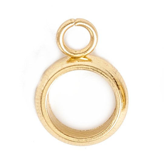 Y-Verbinder - 10x7mm - Loch 5mm - Edelstahl 18K vergoldet