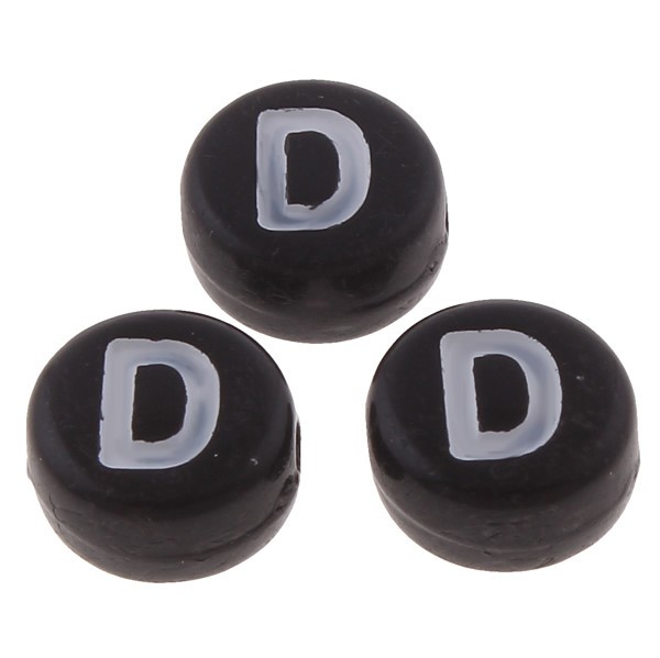 Letter bead D – 7x4 mm – 1 pcs.