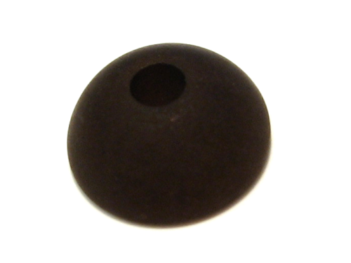 Polaris half bead 10x5 mm – dark brown
