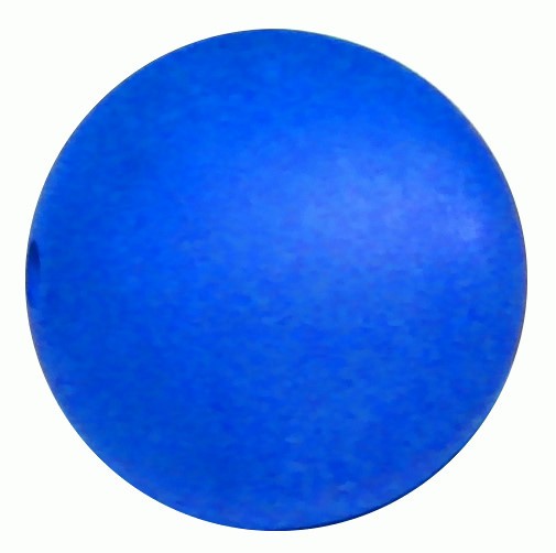 Polarisperle 18mm blau - Kleinloch