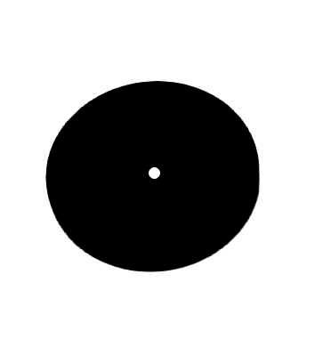 Polaris disc 16 mm – round – black