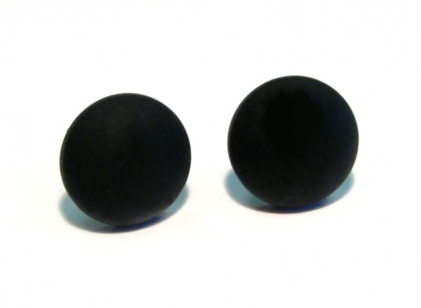 Polaris Earrings 12 mm – Stainless steel – 1 pair – black