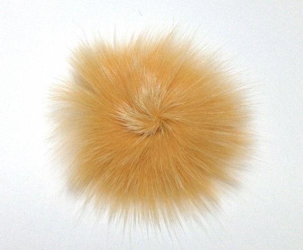 Fur cabochon approx. 65-85 mm – saffron