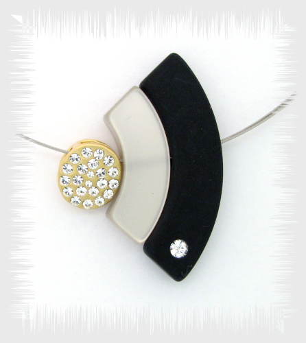 Creative pendant -Crystal plated gold plated with Swarovski crystals