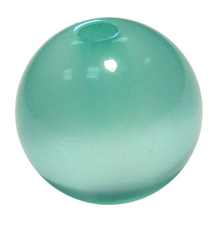 Polaris bead 10 mm mint glossy – small hole