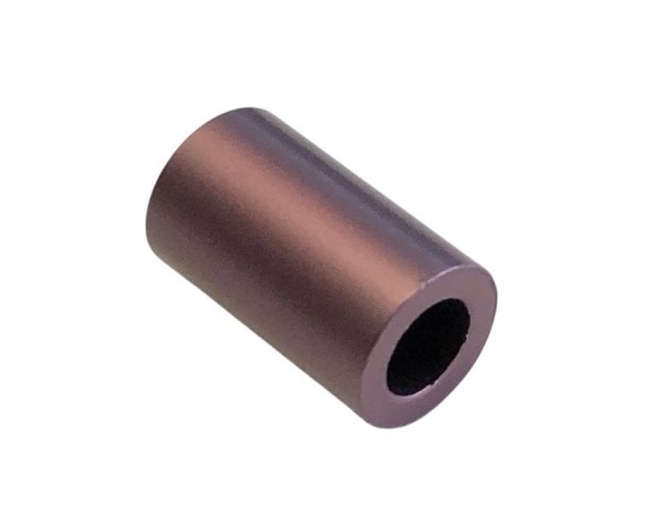 Aluminium tube anodised 10x6 mm – anodised aubergine