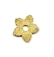 Spacer Blume 10mm vergoldet - 1 Stück Premium Qualität