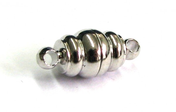 Magnetic clasp 16x7mm, colour: Platinum, 1 pcs.