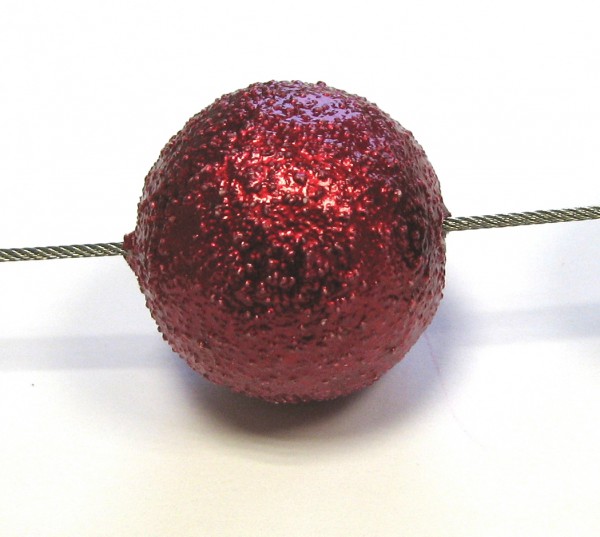 Paper Make bead – Paper bead Galactica 16 mm – ruby